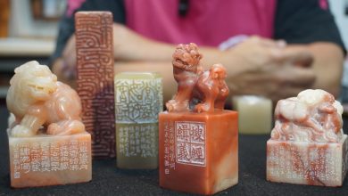 杜其東篆刻作品。(圖:謝平平)