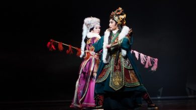 「傳藝金曲獎」得主古翊汎(前)飾演單于。(圖:台中文建繪)