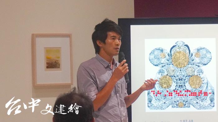 參展藝術家林仁信(攝影:謝平平)