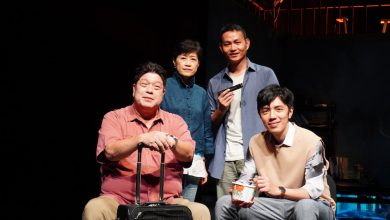 動見体作品「如此美好」在台中國家歌劇院首演。左起羅北安、台中歌劇院總監邱院、導演王靖惇、王希文。（攝影：謝平平）