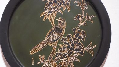 陳文濱,陶,《喜上眉梢》,60X60 公分,2007。(攝影:謝平平)