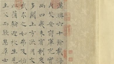 唐朝・褚遂良作品〈倪寬傳贊卷〉（圖：國立故宮博物院）