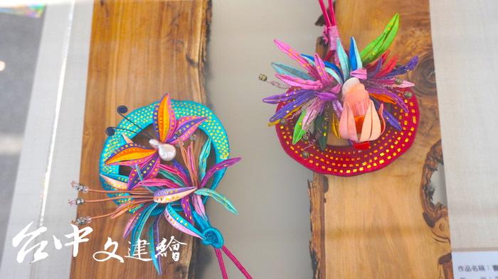 陳惠美纏花作品「客家喜」,2019。(攝影:謝平平)