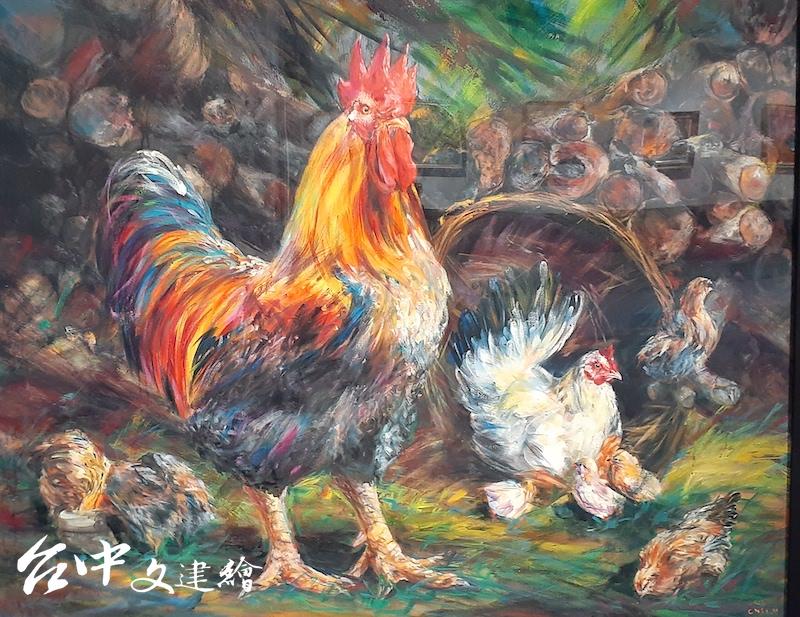 陳名順,〈勤儉持家〉,30 F,2019。(攝影:謝平平)