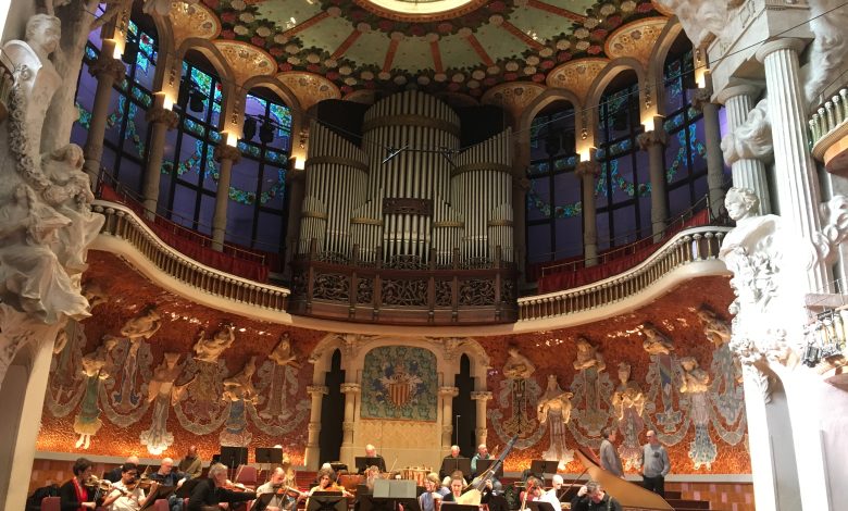 西班牙加泰隆尼音樂廳舉行巴洛克古樂音樂會。（圖：陳逸芬）