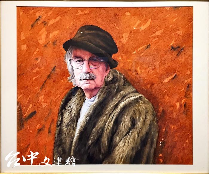 比利時畫家 Tejo Van den Broeck ,〈自畫像 Self-portrait〉,2020,56X59 公分。