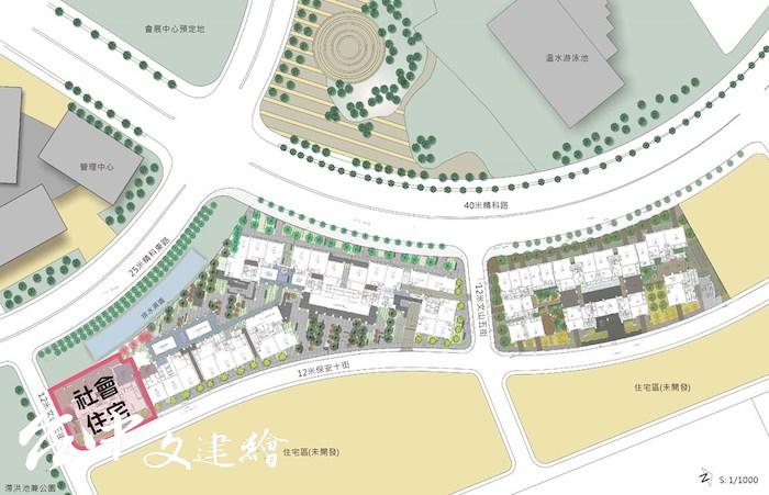 南屯精科社宅為台中首座民間回饋社會住宅,位於精科勞工住宅旁,只租不售。(圖:台中市政府住宅發展處官網)