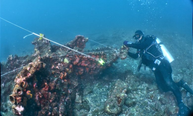 「山藤丸」沉船遺址監看作業(圖:文化部文資局)