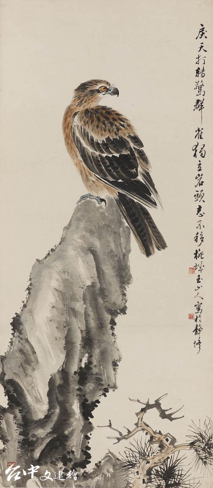 林玉山,〈英風颯爽〉,1951,水墨(圖:國立臺灣美術館)