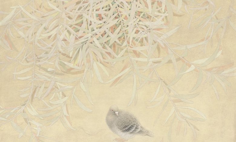 鄭營麟,〈回首〉,20F,2020。(圖:台中市文化局)